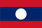 Laos flag courtesy of Wikipedia