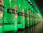 Heineken beer bottles